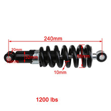 Load image into Gallery viewer, Universal 240/250/260/270/290mm Motorcycle Shock