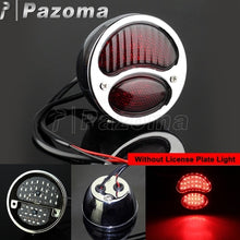 Load image into Gallery viewer, Vintage Old School Motorcycle Tail Brake License Plate Light