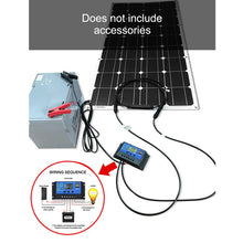 Load image into Gallery viewer, Dokio 18V/16V 100W 200W Flexible Monocrystalline Solar Panel Charge 12V Battery For Car/Boat/ Home Waterproof Solar Panel China