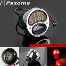 Load image into Gallery viewer, Vintage Old School Motorcycle Tail Brake License Plate Light