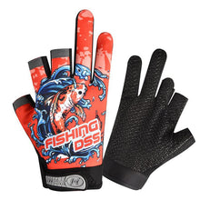 Load image into Gallery viewer, Three Fingers Cut Lure Fishing Gloves