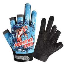 Load image into Gallery viewer, Three Fingers Cut Lure Fishing Gloves