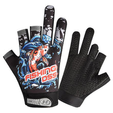 Load image into Gallery viewer, Three Fingers Cut Lure Fishing Gloves
