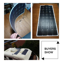 Load image into Gallery viewer, Dokio 18V/16V 100W 200W Flexible Monocrystalline Solar Panel Charge 12V Battery For Car/Boat/ Home Waterproof Solar Panel China
