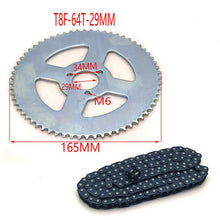 Load image into Gallery viewer, 47cc 49cc T8F Chain 136 Links and 38 54 74 Teeth Sprocket
