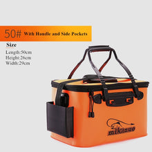 Load image into Gallery viewer, Loogdeel Portable Zipper Fishing Bucket
