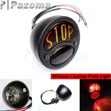 Load image into Gallery viewer, Vintage Old School Motorcycle Tail Brake License Plate Light
