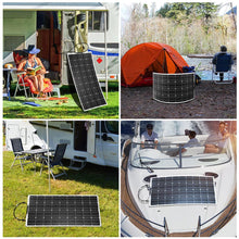 Load image into Gallery viewer, Dokio 18V/16V 100W 200W Flexible Monocrystalline Solar Panel Charge 12V Battery For Car/Boat/ Home Waterproof Solar Panel China
