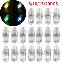 Load image into Gallery viewer, 5-20pcs Underwater LED Fish Attracting Light
