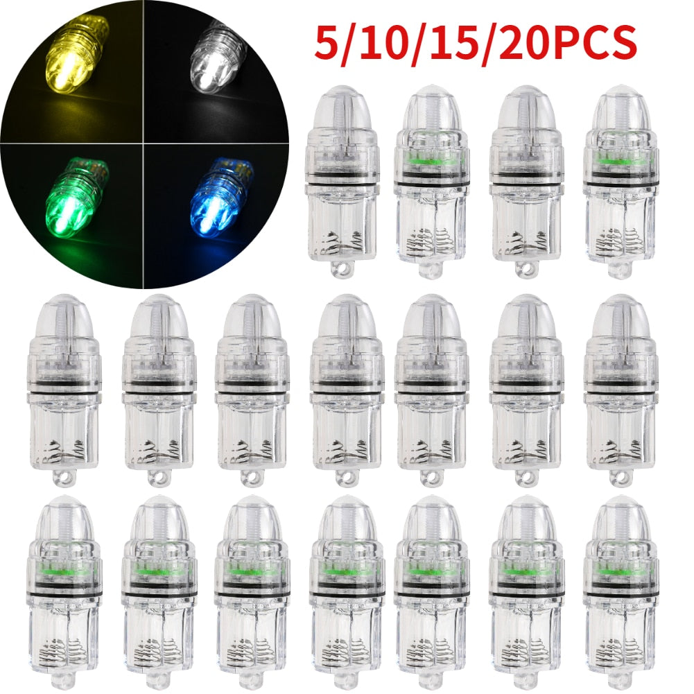 5-20pcs Underwater LED Fish Attracting Light