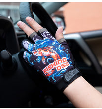Load image into Gallery viewer, Three Fingers Cut Lure Fishing Gloves

