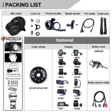 Load image into Gallery viewer, Mid Drive Motor Electric Bike Conversion Kit DIY
