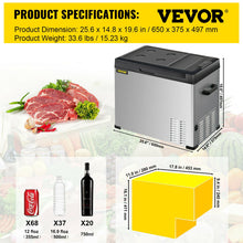 Load image into Gallery viewer, VEVOR Mini Car Refrigerator Portable Fridge Freezer
